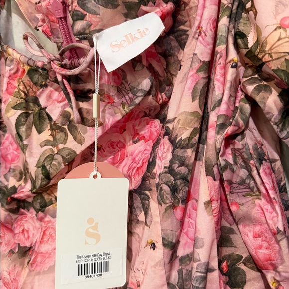 Selkie Pink and Green Floral Dress - Picture 3 of 6